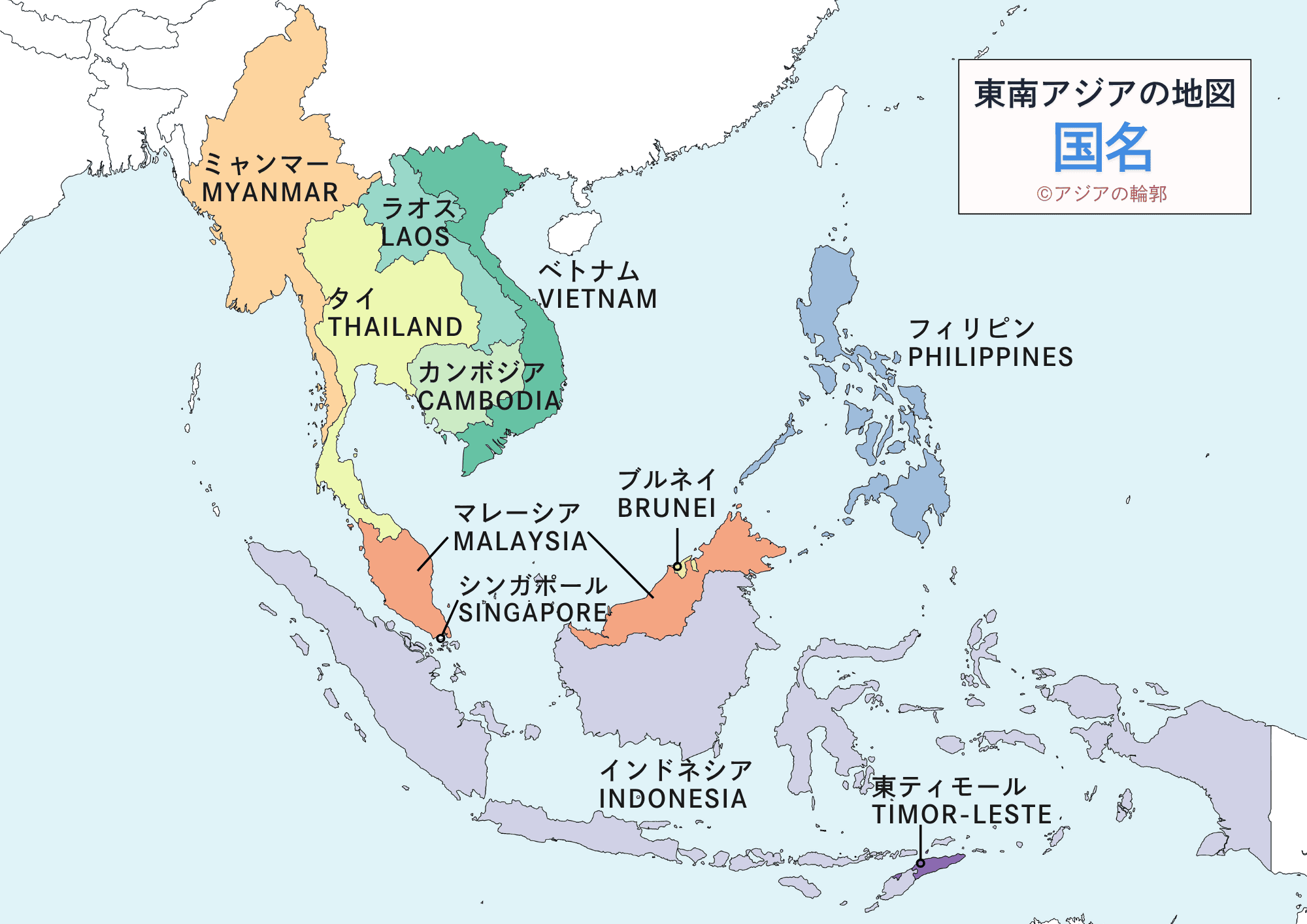 map of southeast asia_simple