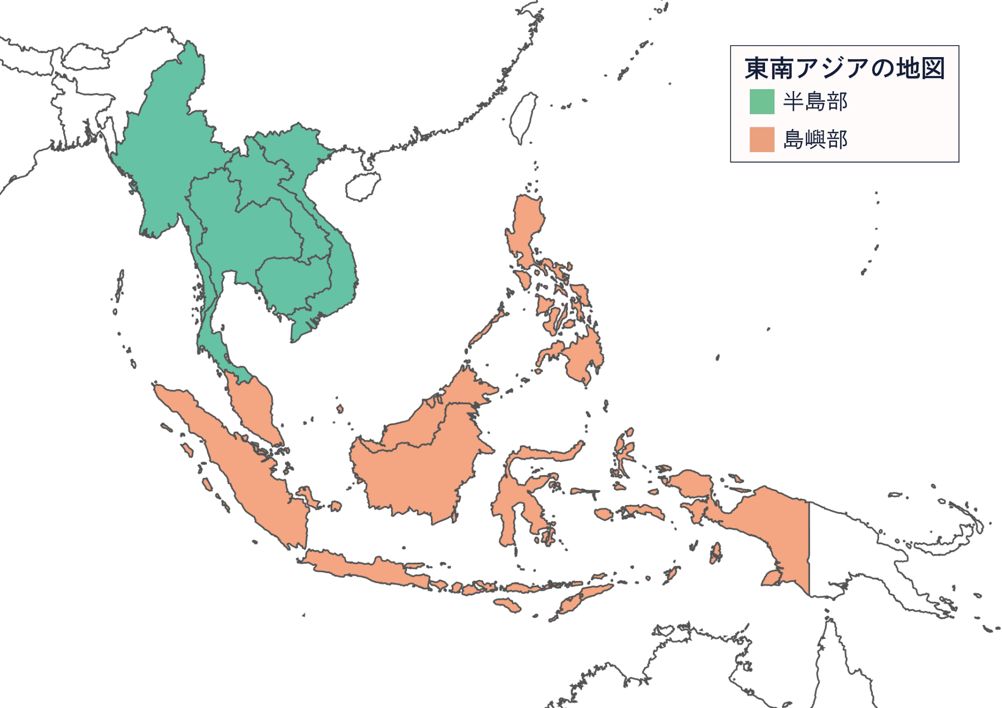 peninsular region & island region